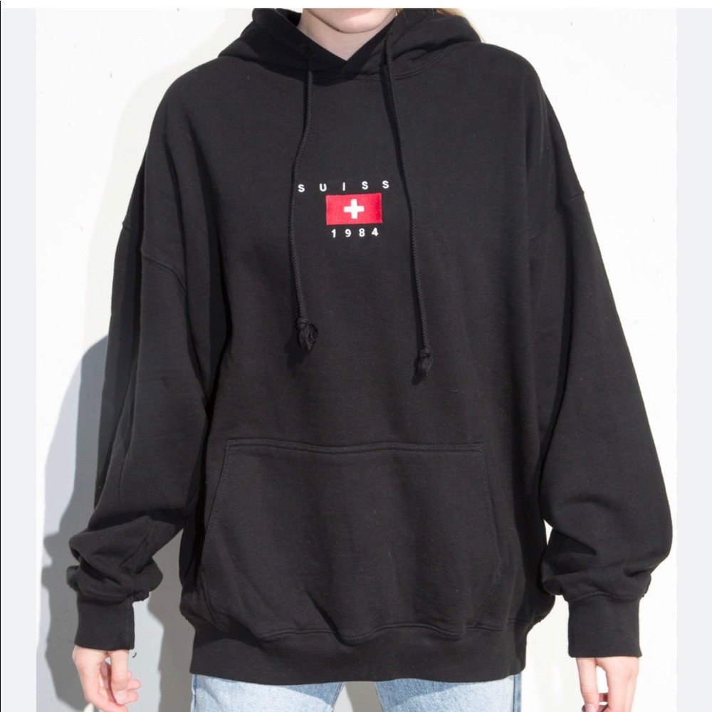 brandy melville christy suisse 1984 hoodie